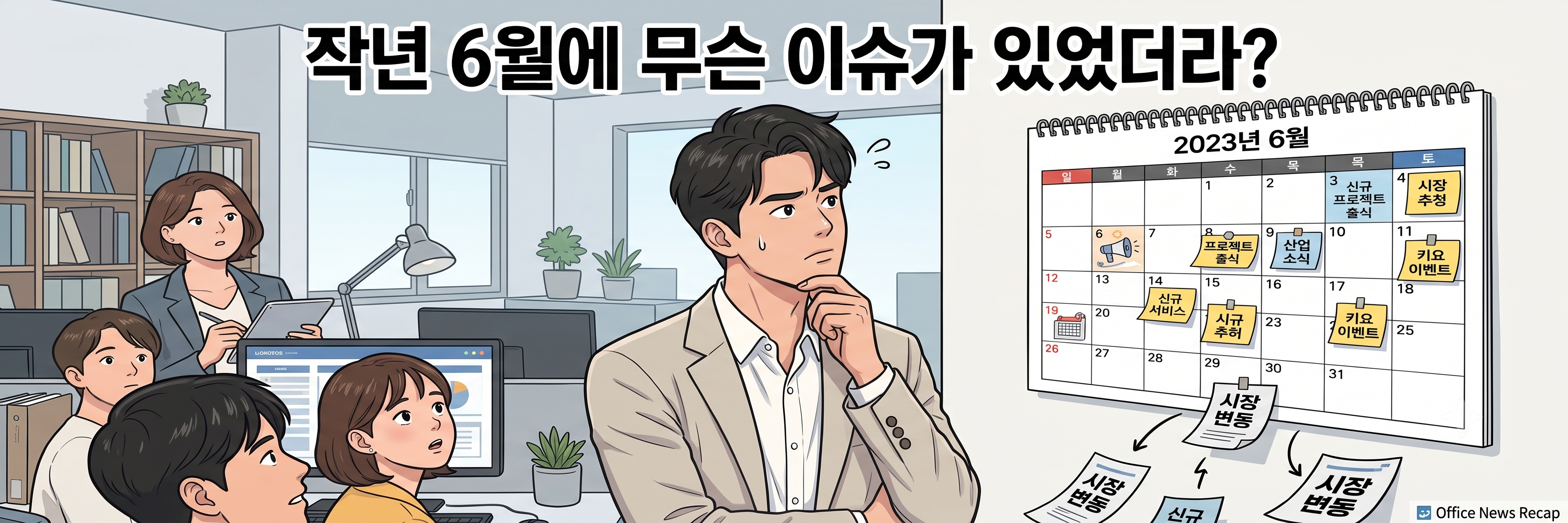 작년 6월에 무슨 이슈가 있었더라?